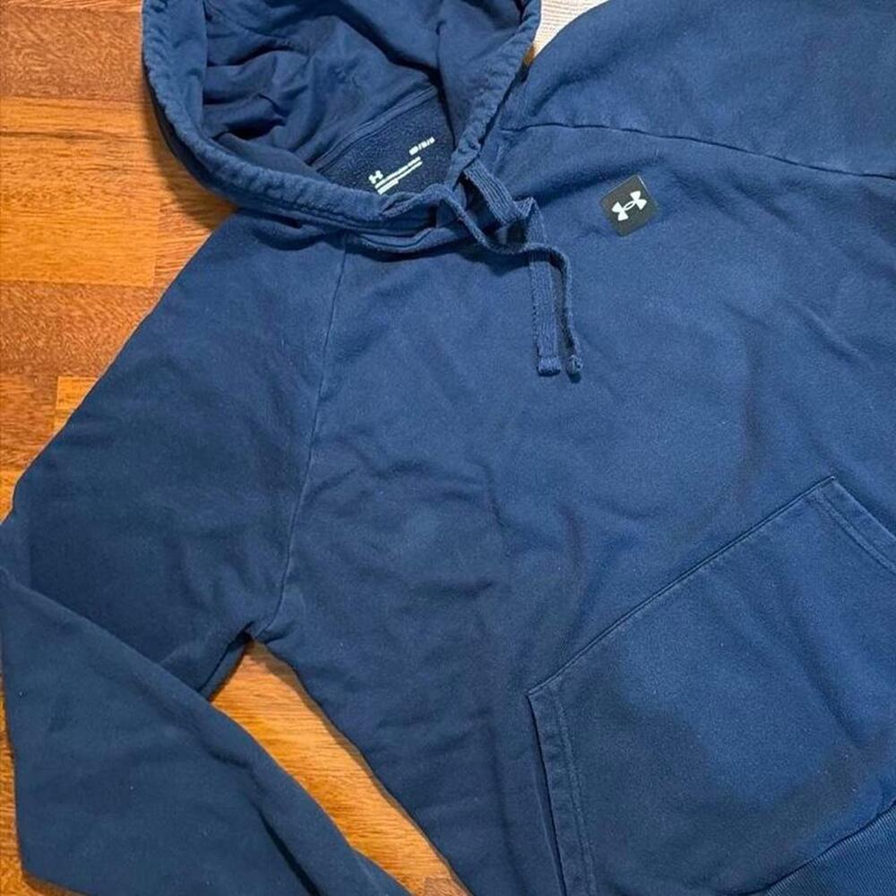 Navy blue under armour hoodie